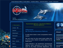 Tablet Screenshot of divingadventure-mallorca.com